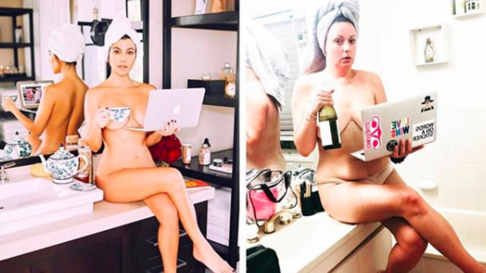 Celeste Barber vs. Kourtney Kardashian